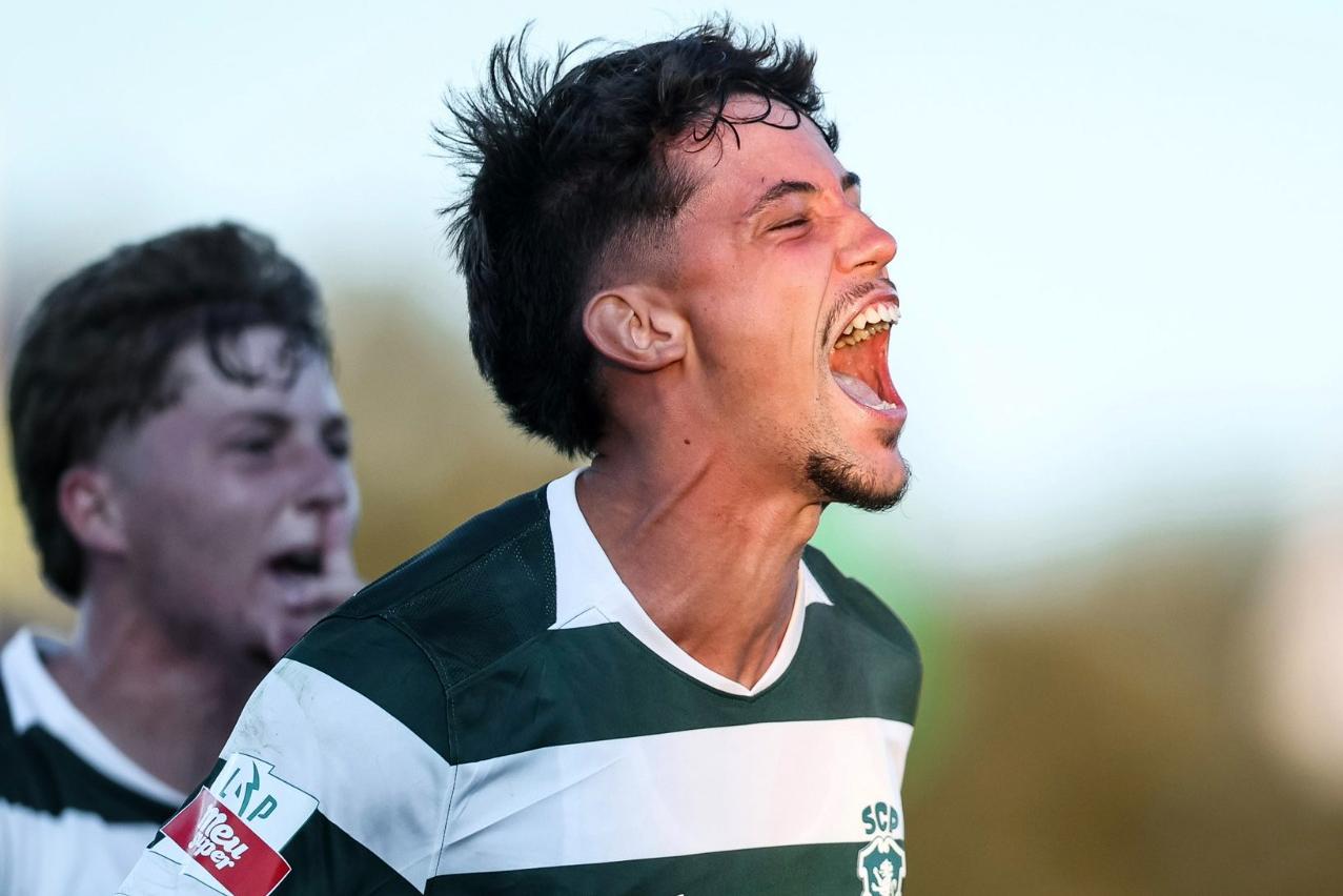 Rafael Nel marcou o golo da vitória do Sporting B já na compensação (Foto Sporting CP)