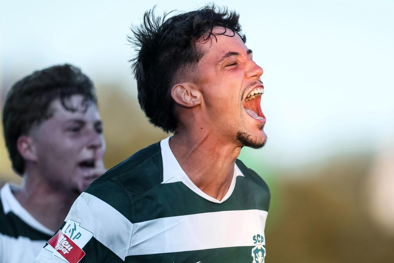 Rafael Nel marcou o golo da vitória do Sporting B já na compensação (Foto Sporting CP)