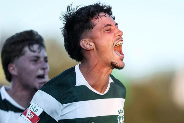 Rafael Nel marcou o golo da vitória do Sporting B já na compensação (Foto Sporting CP)