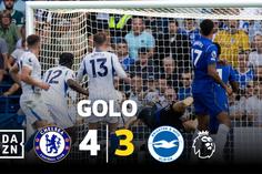 Só o apito final evitou mais golos no frenético Chelsea-Brighton