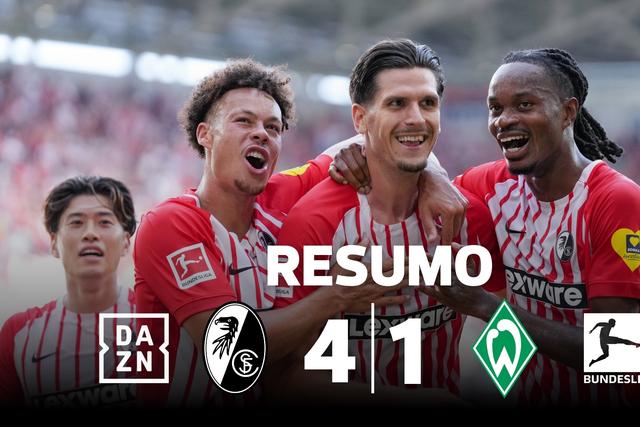 'Hat trick' japonês no arranque arrasador do Friburgo na Bundesliga (resumo)