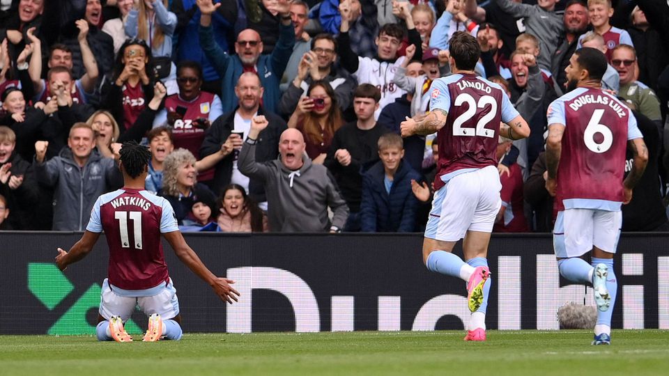 Aston Villa 'atropela' Brighton e sobe ao terceiro lugar da Premier League