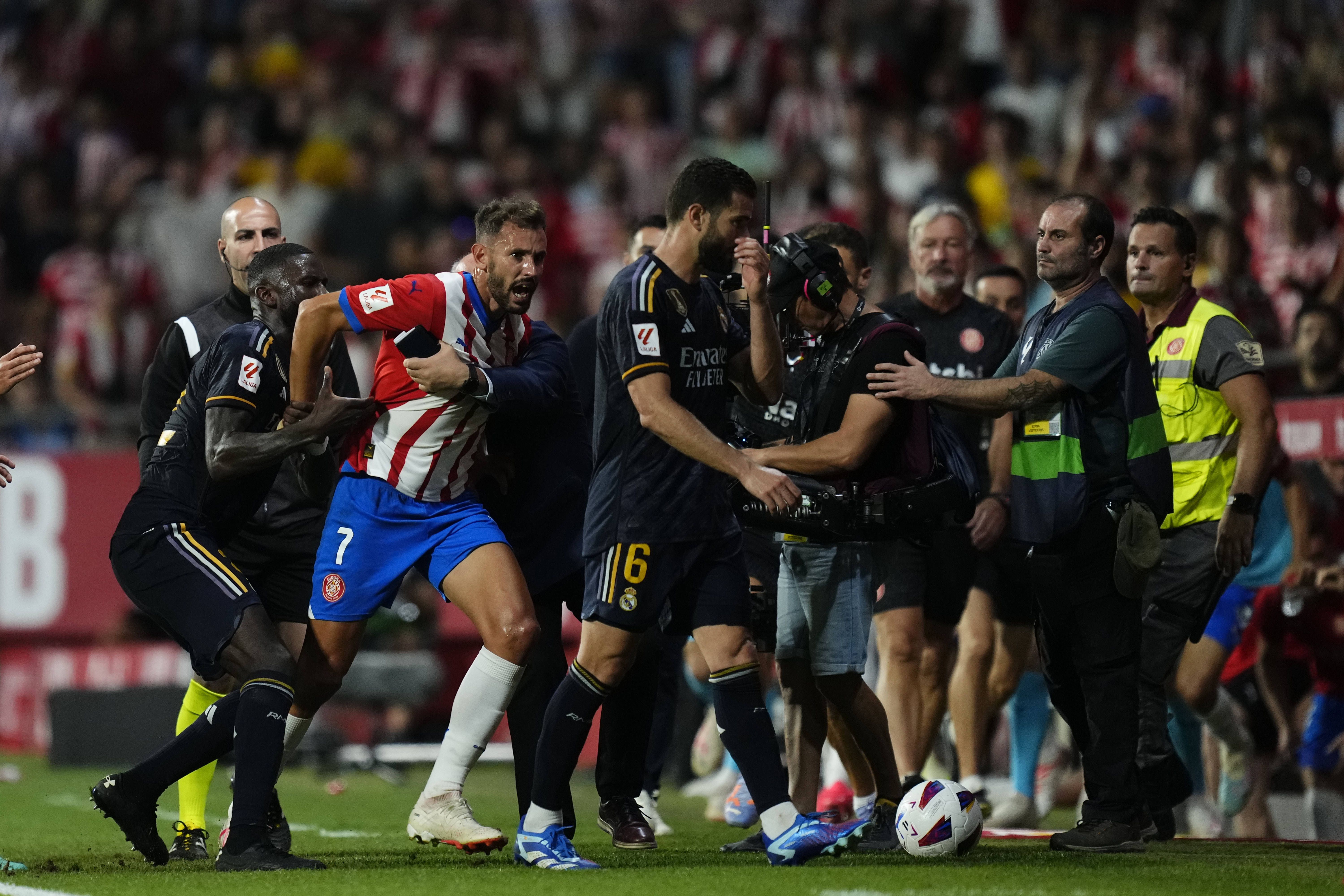 VIDEO: Nacho se volvió loco, el Girona reaccionó y el Real Madrid pidió disculpas
