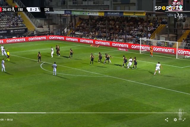 Golaço de Mattheus Oliveira reduz para o Farense (vídeo)