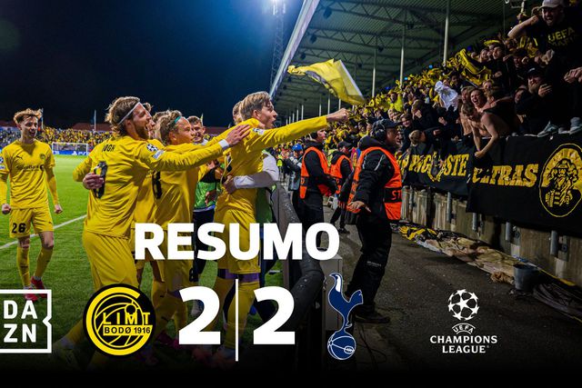Bodo/Glimt deixa escapar vitória com o Tottenham por entre os dedos (vídeo)
