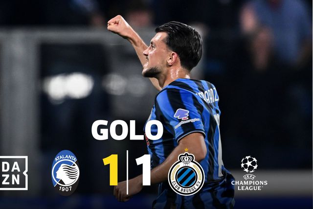 Penálti polémica deu o empate à Atalanta frente ao Club Brugge