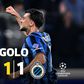 Penálti polémica deu o empate à Atalanta frente ao Club Brugge