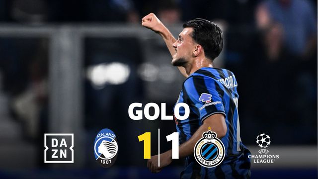 Penálti polémica deu o empate à Atalanta frente ao Club Brugge