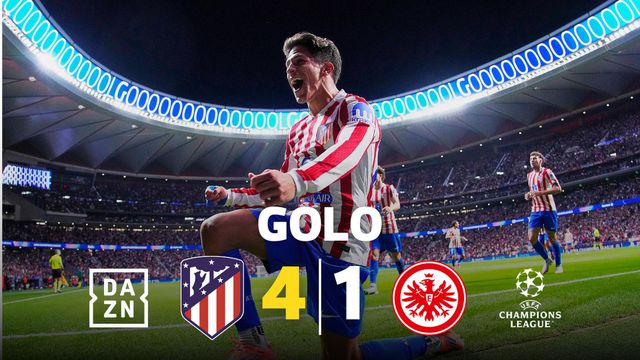 Golo de Giuliano para o pai Simeone ver e apreciar