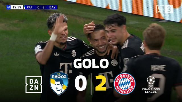 Há golo português no Pafos-Bayern