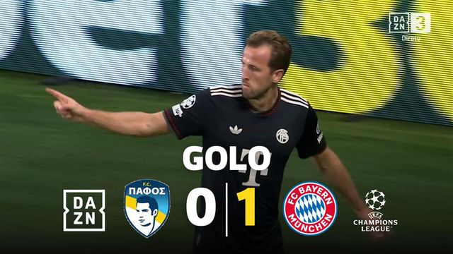 Sim, é mais um golo de Harry Kane pelo Bayern