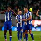 FC Porto a celebrar a vitória frente ao Sporting em Alvalade