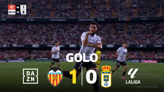 Em dia de Champions, houve este golaço do Valência na LaLiga