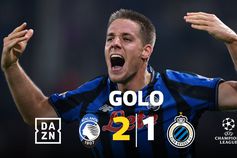 Veja-se bem a alegria da Atalanta com o golo da vitória