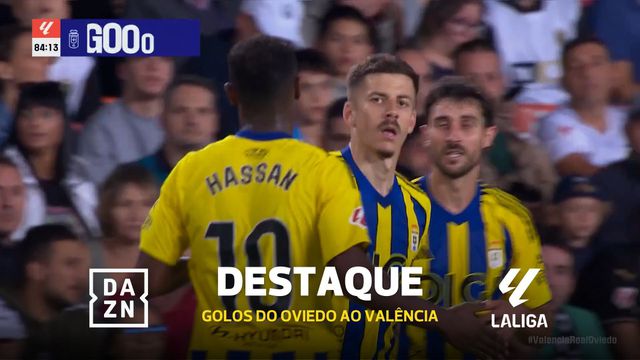 Dois golos em dois minutos deram vitória ao Oviedo em Valência