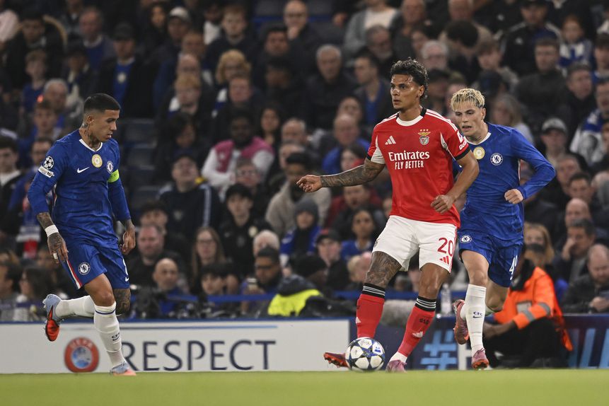 Enzo Fernández, Ríos e Garnacho - Foto: Miguel Lemos / Kapta+