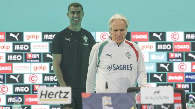 Cristiano Ronaldo e Jorge Jesus na Portugal Football Summit (António Pedro Santos/Lusa)