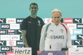 Cristiano Ronaldo e Jorge Jesus na Portugal Football Summit (António Pedro Santos/Lusa)
