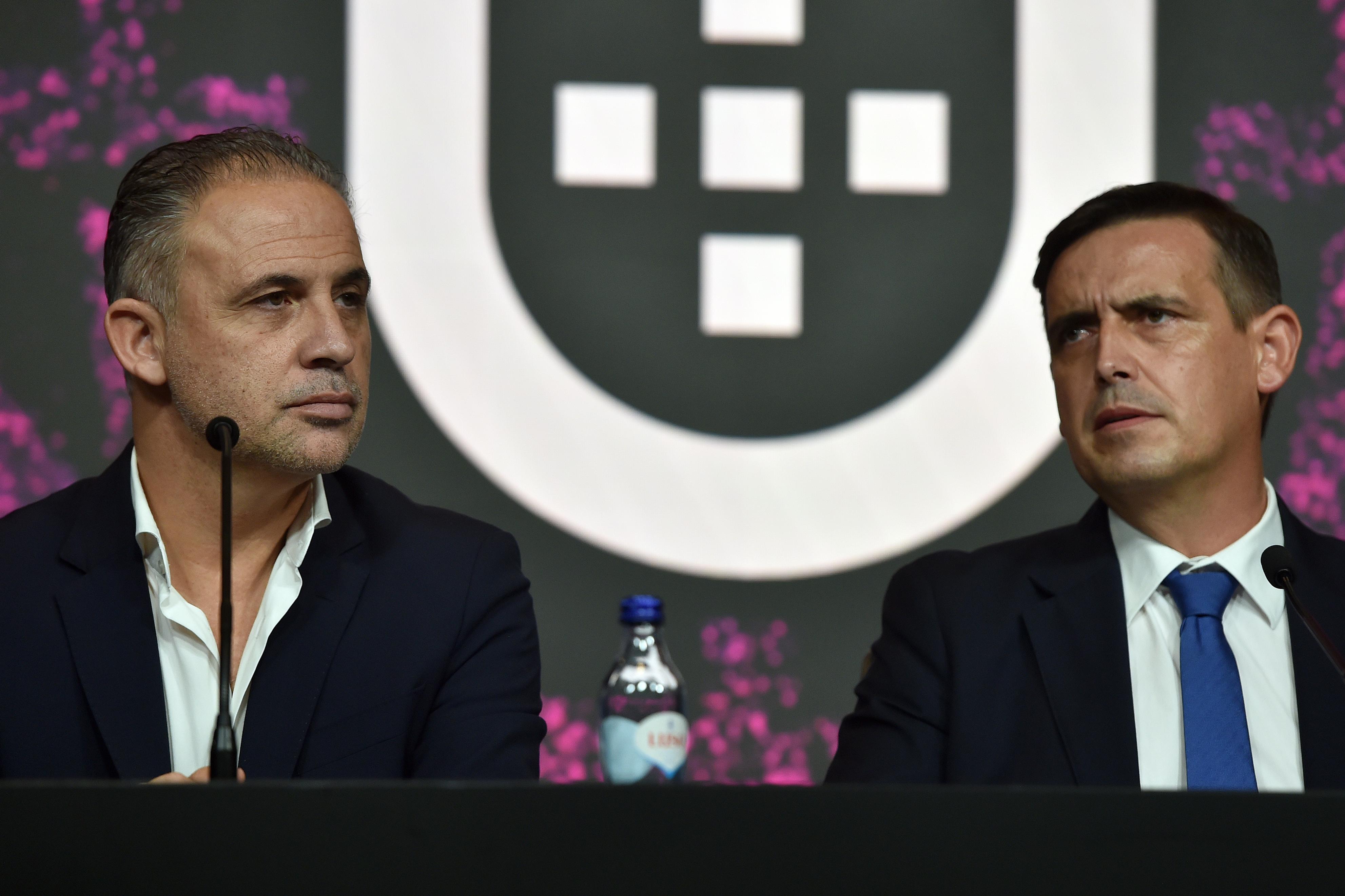 Duarte Gomes e Luciano Gonçalves em novembro de 2025 — Foto: Miguel Nues