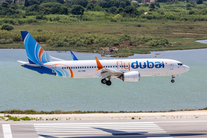 Avião da companhia FlyDubai