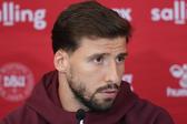Rúben Dias voltou a falar após mais uma polémica a envolver Cristiano Ronaldo (Foto Liselotte Sabroe/EPA)