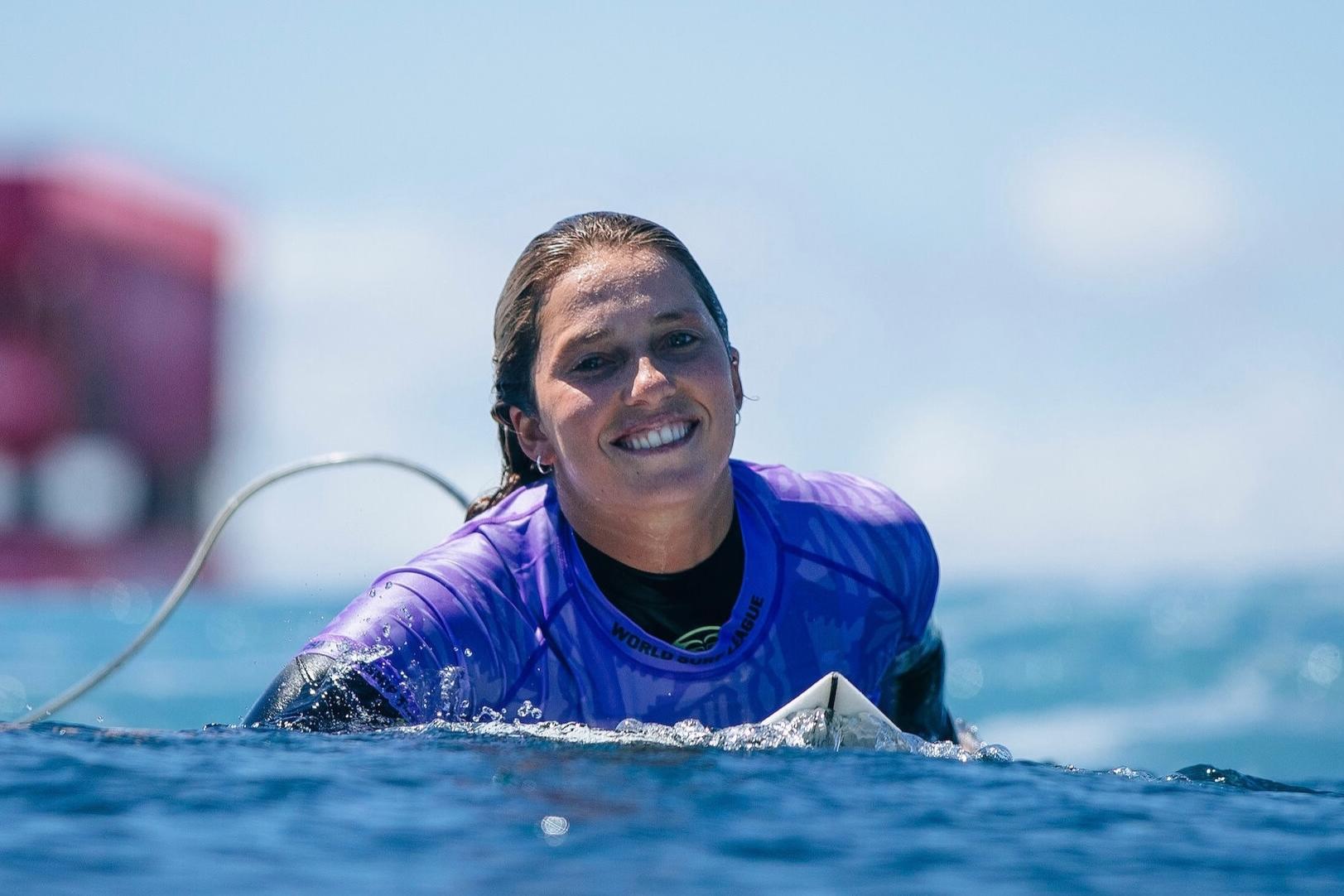 Francisca Veselko ocupa a quarta posição das Challenger Series    Fotografia WSL