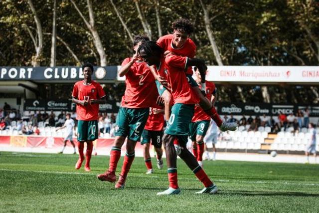 A Seleção Nacional sub-16 venceu o primeiro de três jogos do torneio de preparação - Foto: FPF