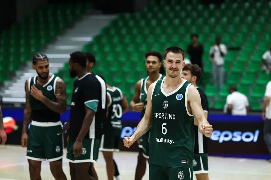 Francisco Amarante, jogador da equipa de basquetebol do Sporting 2025-26. Foto FIBA