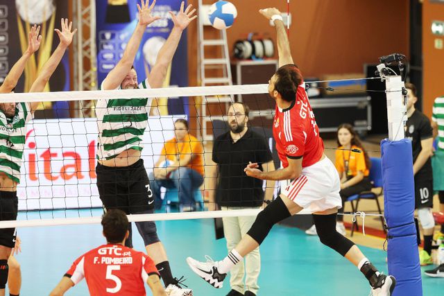 Jogo de voleibol entre o Benfica e o Sporting da época 2025-26. Foto SL Benfica