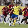 Cristiano Ronaldo durante o duelo entre Al Nassr e Al Rayyan - Foto: IMAGO