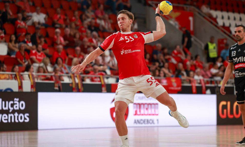 Valipau, o jogador da equipa de andebol do Benfica 2025-26. Foto SL Benfica