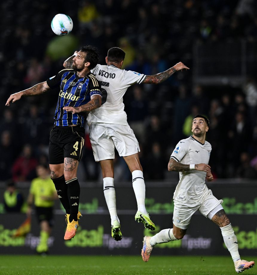 Pisa e Lazio na 9.ª jornada da Serie A