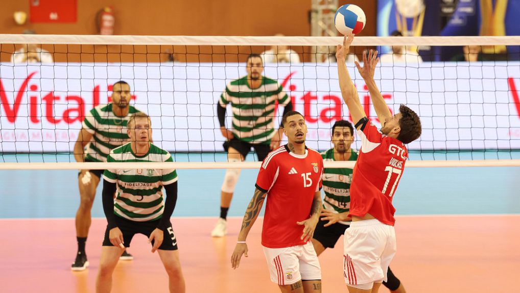 Jogo de voleibol entre o Benfica e o Sporting da época 2025-26. Foto SL Benfica