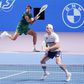 O jogador de ténis português Francisco Cabral e o austríaco Lucas Miedler no torneio ATP 500 Viena, em 2025. Foto IMAGO