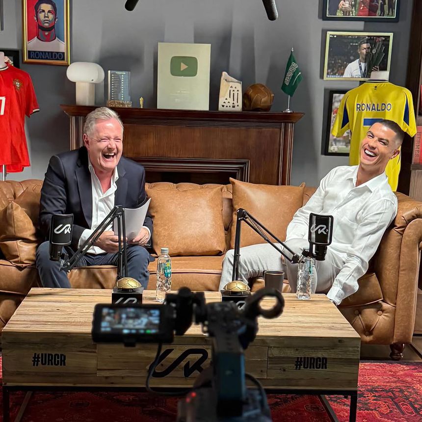 Piers Morgan e Cristiano Ronaldo - Foto: Instagram/@piersmorgan