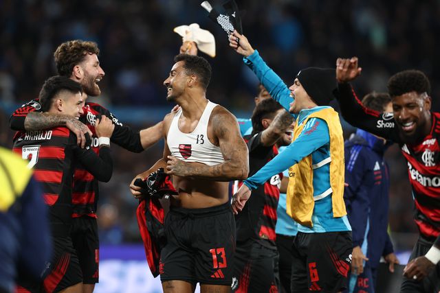 Festa dos jogadores do Flamengo