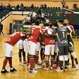 Benfica festeja a qualificação para os oitavos de final da Liga dos Campeões de Futsal - Foto: SL BENFICA