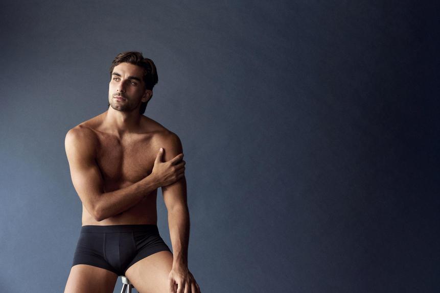 Ferrán Torres participou numa campanha publiciária de uma marca de roupa interior