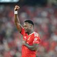Benfica protestou castigo
a Jhon Durán após expulsão polémica
do avançado colombiano
diante do Santa Clara - Foto: Miguel Nunes