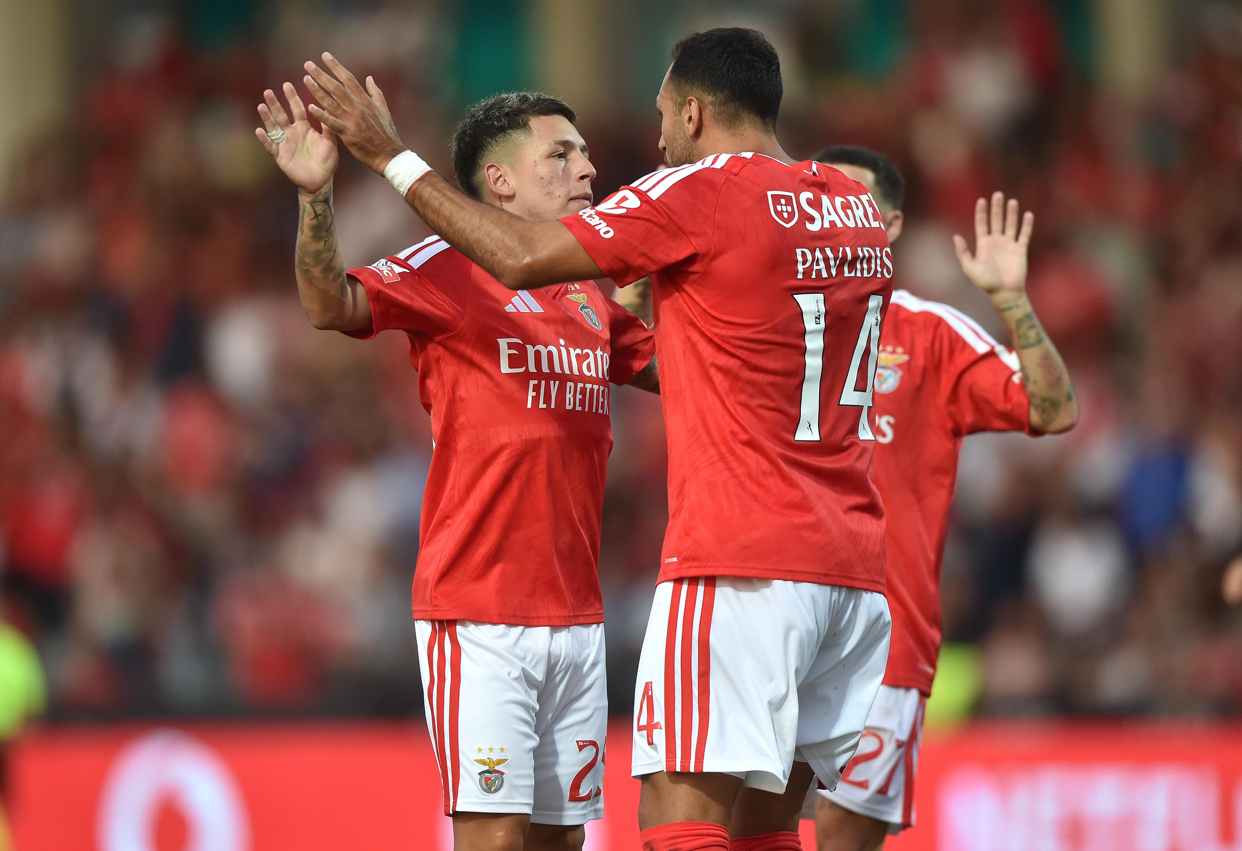 27 golos - Prestianni e Pavlidis (Benfica): 10 + 17 golos. Foto Miguel Nunes