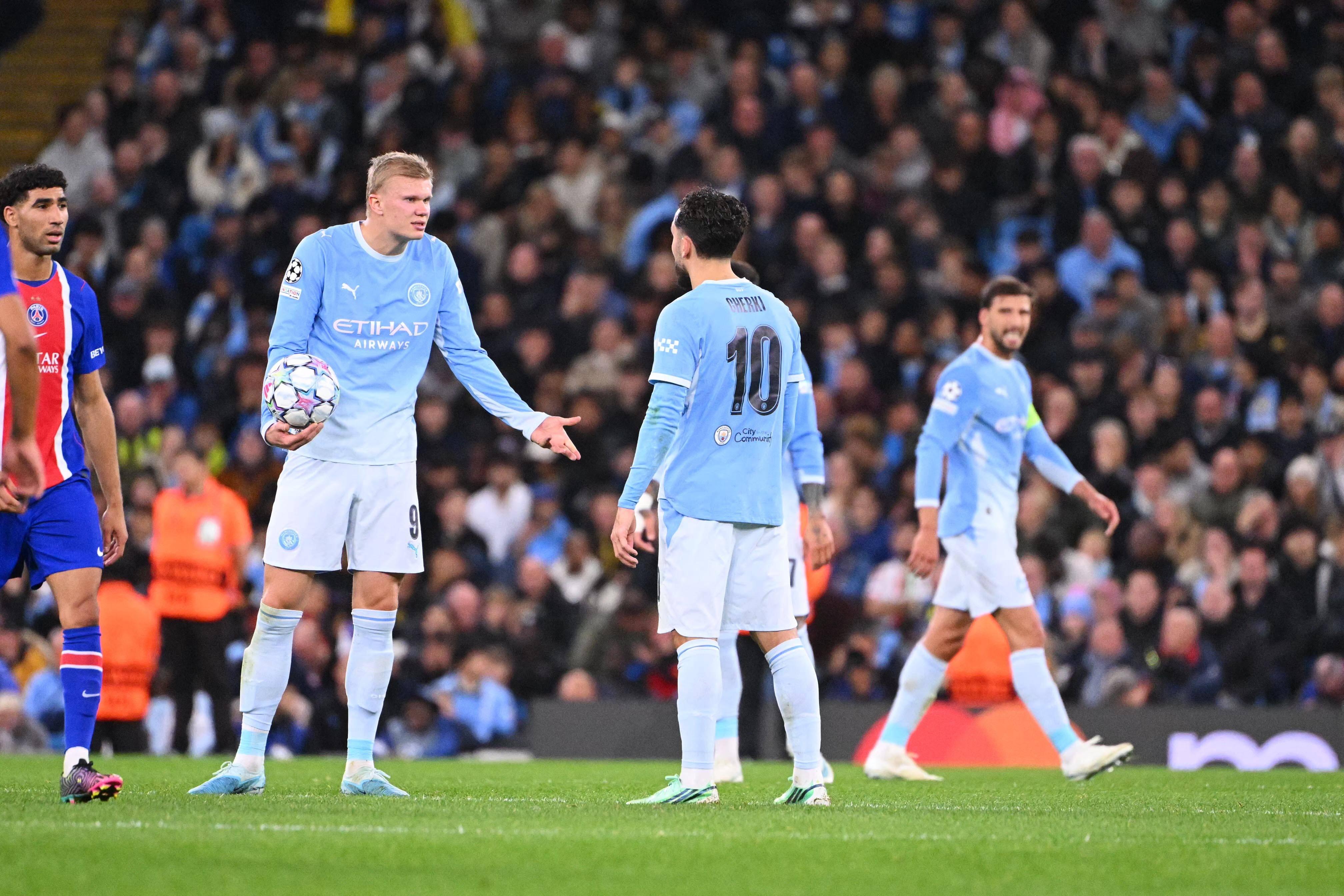 19 golos - Erling Haaland e Rayan Cherki (Manchester City): 13 + 6 golos. Foto IMAGO