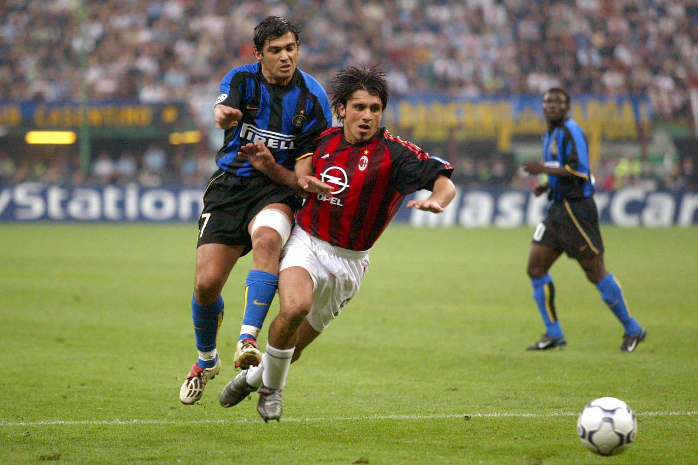 O único luso a jogar o dérbi como jogadore e treinador e a estar dois dois lados da barricada. Sérgio Conceição somou uma vitória, uma derrota e um empate em dérbis de Milão como jogador. Foto: IMAGO
