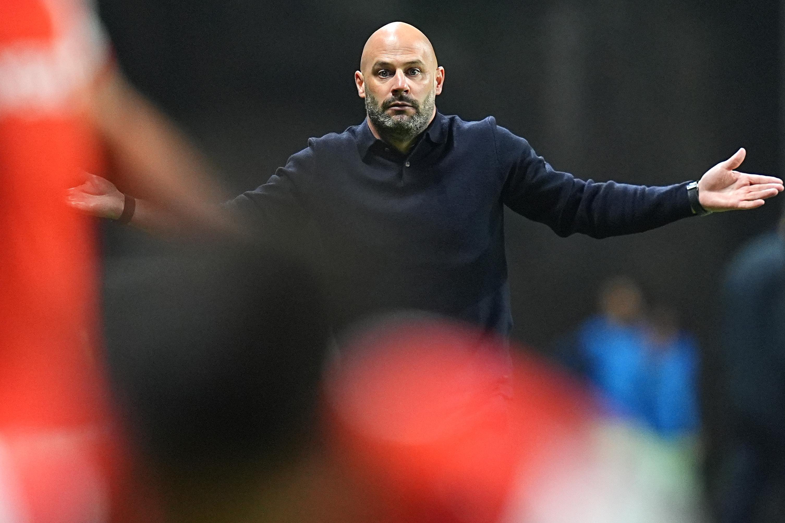 Eliminação da Taça da Liga é o primeiro objetivo falhado dos arsenalistas e motivo de desconsolo de Franclim Carvalho - Foto: HUGO DELGADO/LUSA