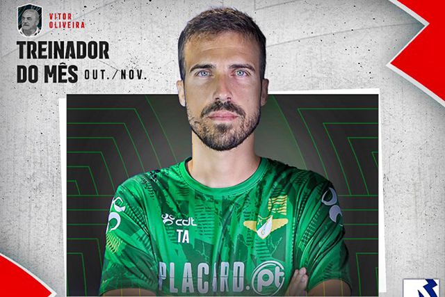 Tiago Aguiar é o treinador do mês para a Liga