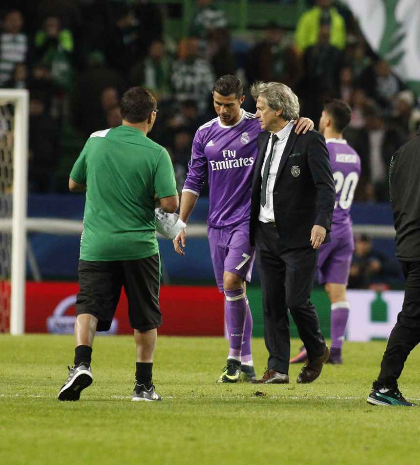 Cristiano Ronaldo e Jorge Jesus em Alvalade