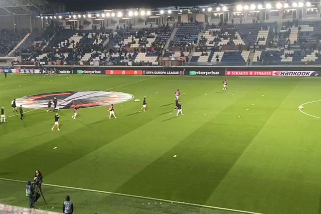 Sporting aquece para a Atalanta (vídeo)