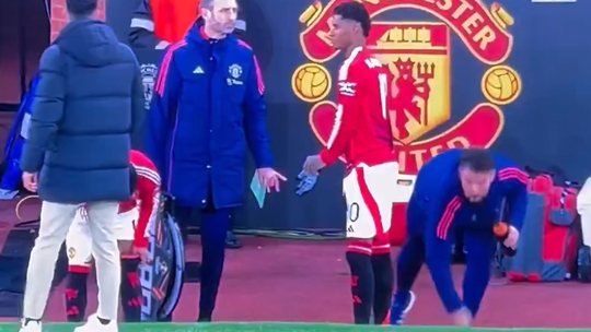 Vídeo: o gesto de Rashford que está a gerar polémica