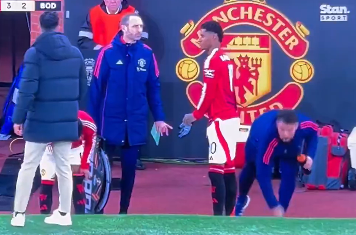 Vídeo: o gesto de Rashford que está a gerar polémica