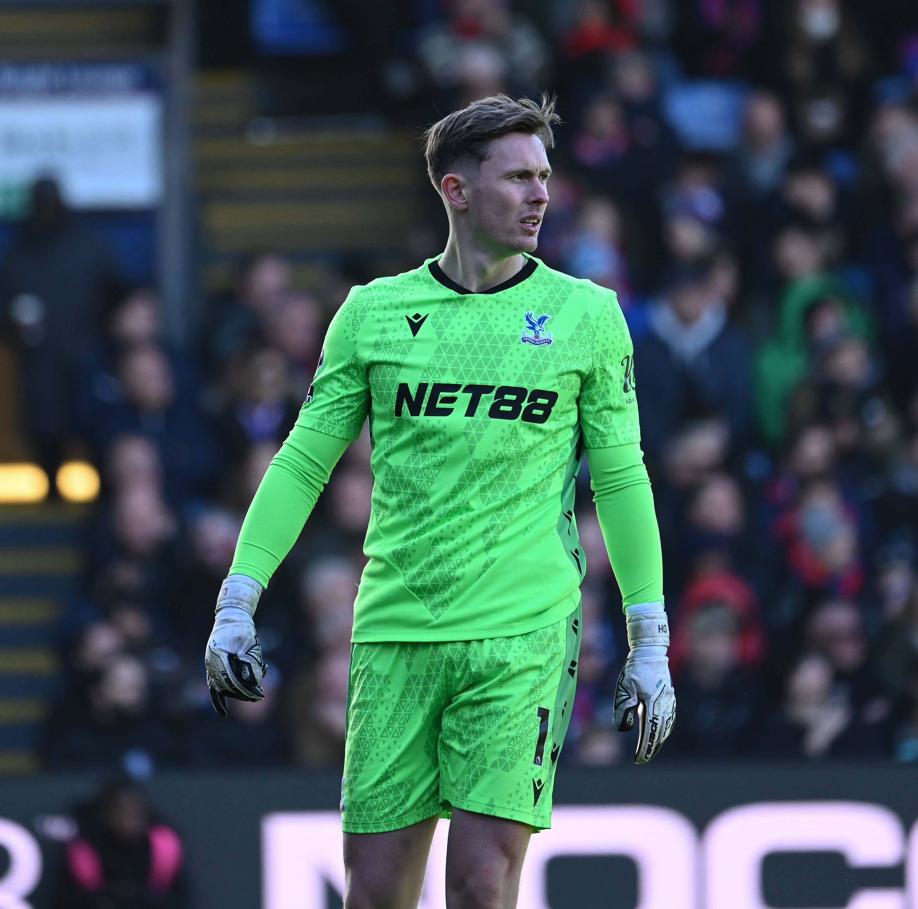 Dean Henderson no Crystal Palace-Manchester United — Foto: IMAGO