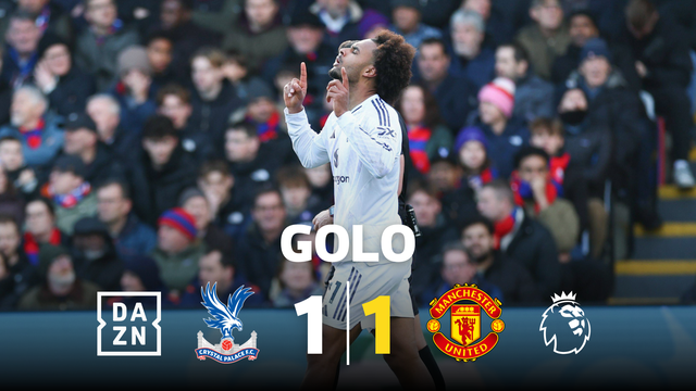 O grande golo de Zirkzee que deu o empate ao United no Selhurst Park